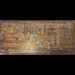 Gigantic lot bundle of silver gold jewel costume jewelry